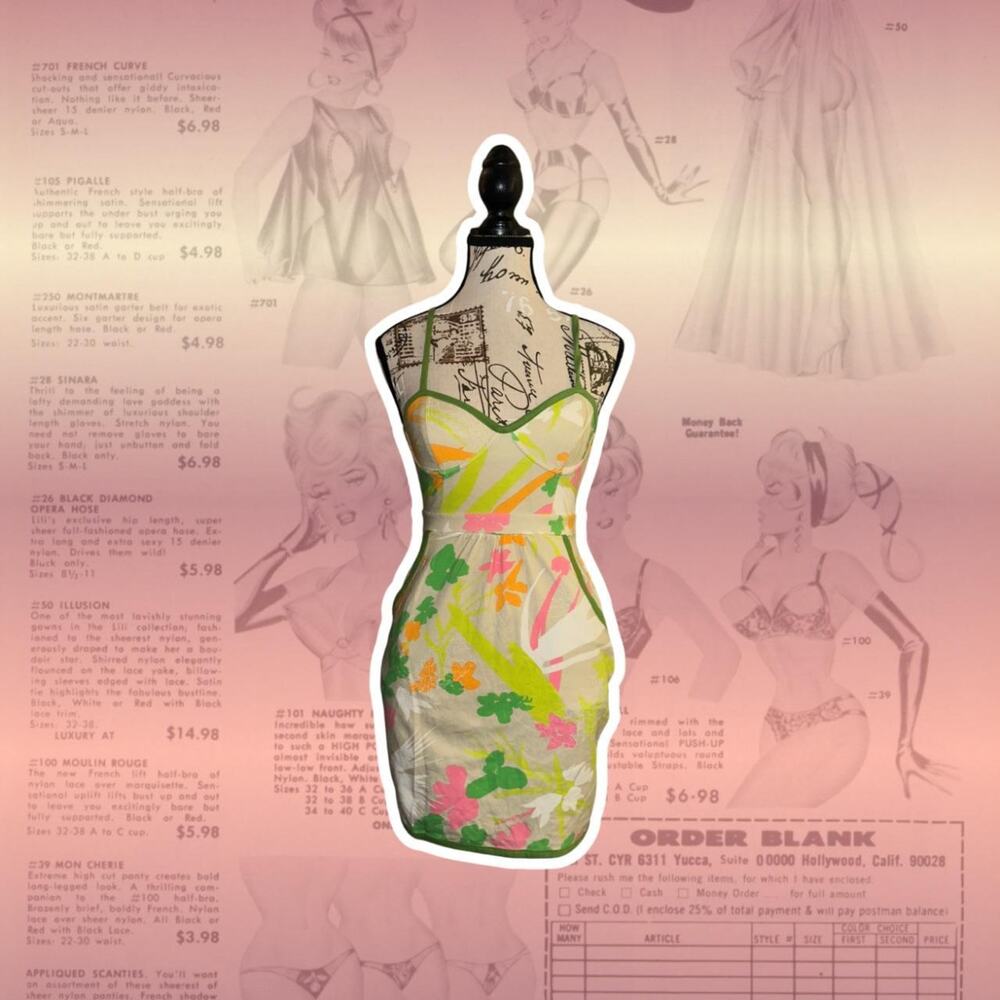 Printed y2k summer mini dress